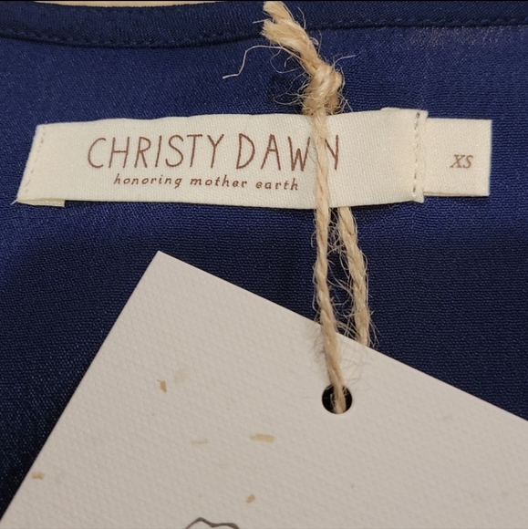 NWT Christy Dawn Midnight Blue Lennon Dress XS - Picture 6 of 7